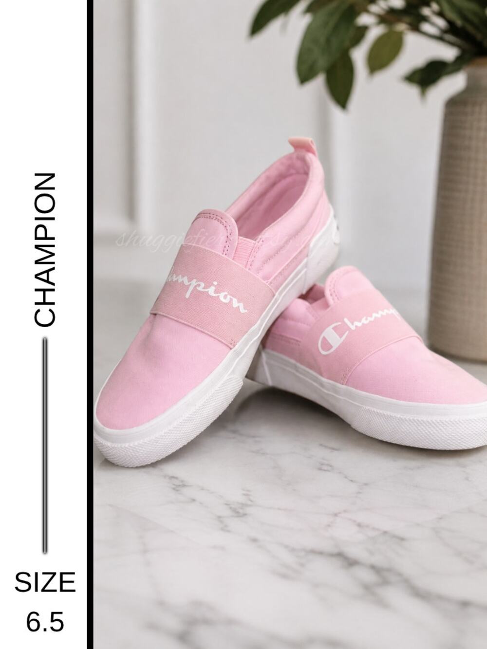 ✨ MSRP: $79 | Champion Bubble Gum Pink Canvas Slip-On Loafers – NWT | Size 6.5 ✨